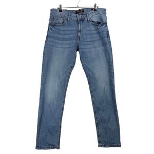 Ring of Fire Mens Blue Wash Straight Leg Denim Jeans Pants Size M